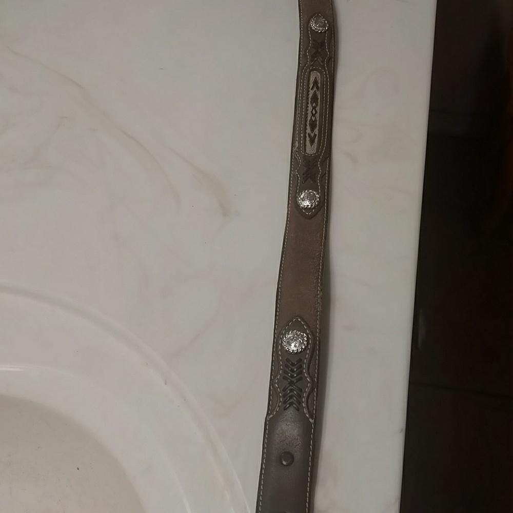 Boys western brown belt